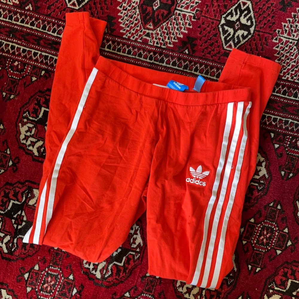 Red Adidas Leggings